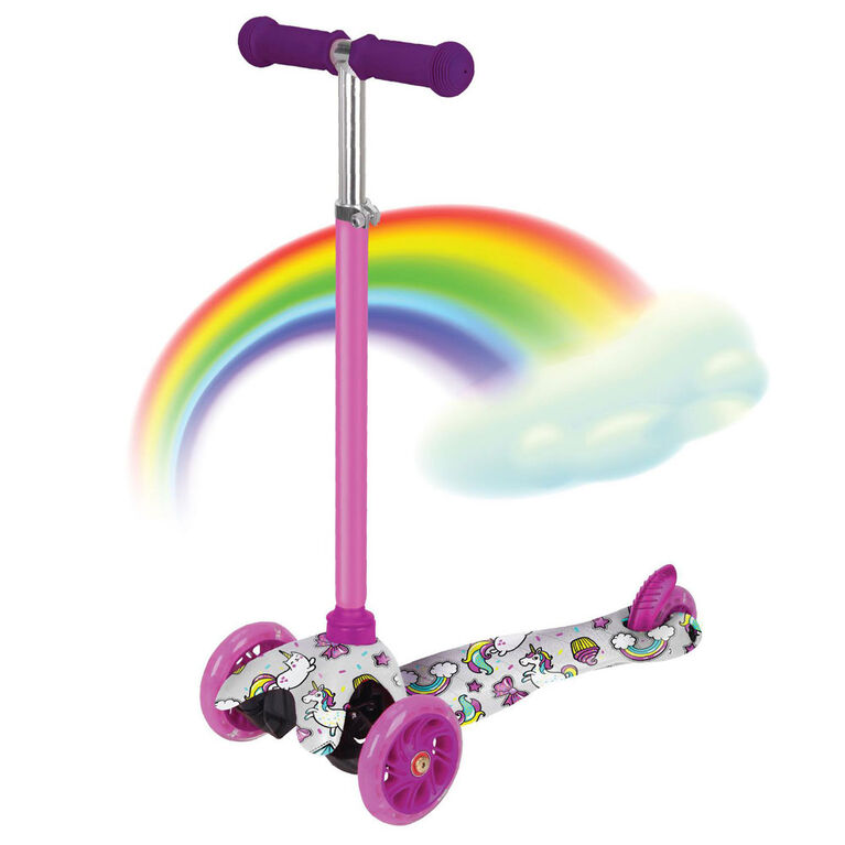 Rugged Racers Kids Scooter With Unicorn Print Design