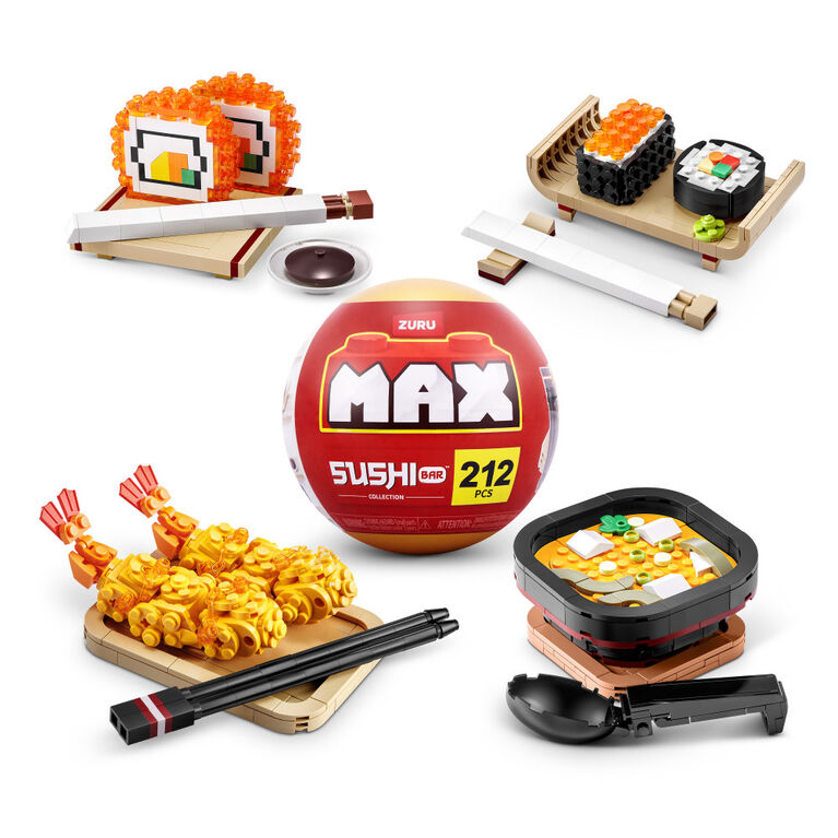MAX BUILD MORE Premium Bricks Sushi Bar Collection by ZURU