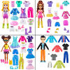 Polly Pocket Sparkle Cove Adventure Fashion Pack Playset with 4 Dolls and 45+ Total Pieces