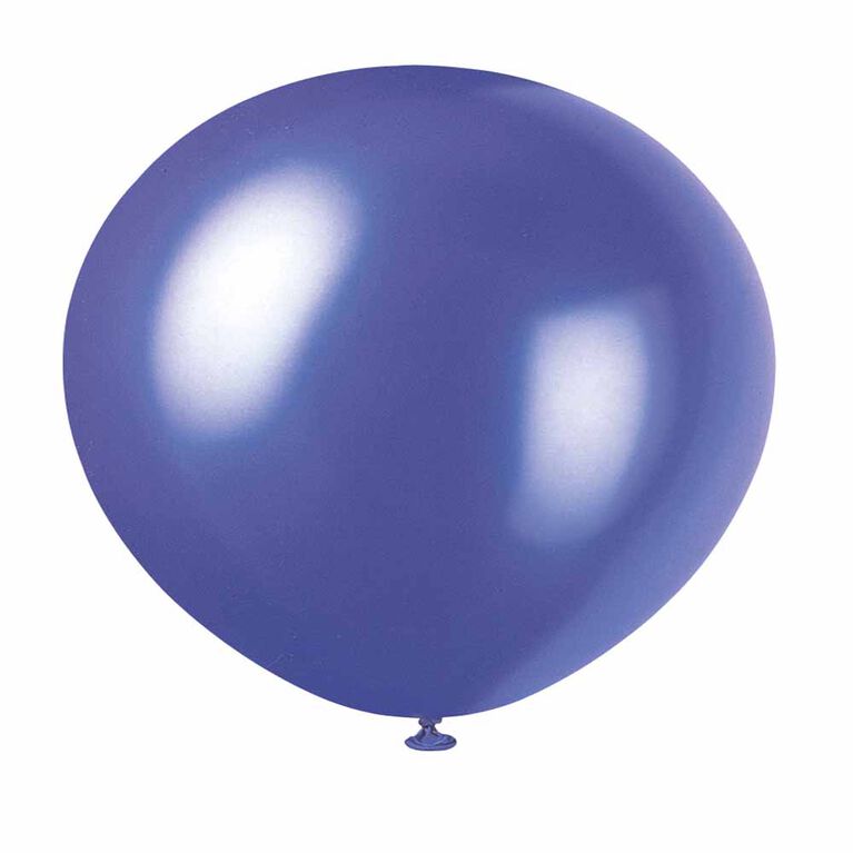 12" Latex Balloons, 8 Pieces - Concord Purple