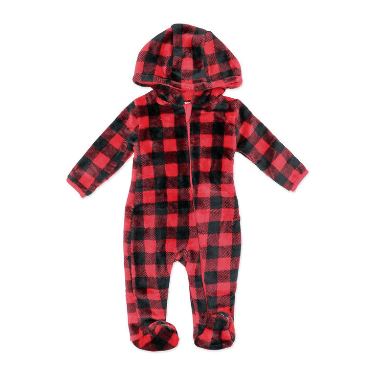 Baby Mode Poussette en peluche : Carreau de buffle rouge 3M