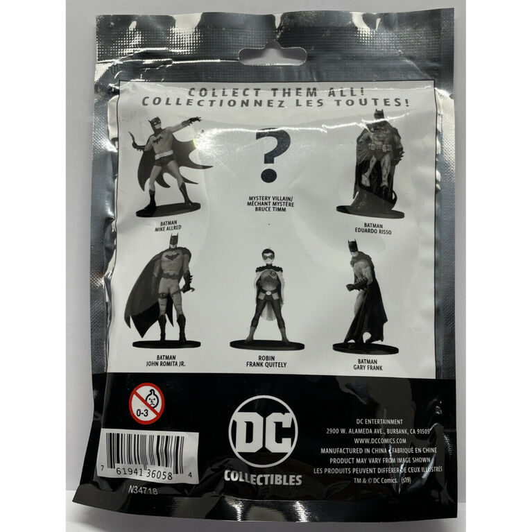 DC Multiverse - Batman - Series Noir Et Blanc - Figurine Sac Aveugle - Édition anglaise