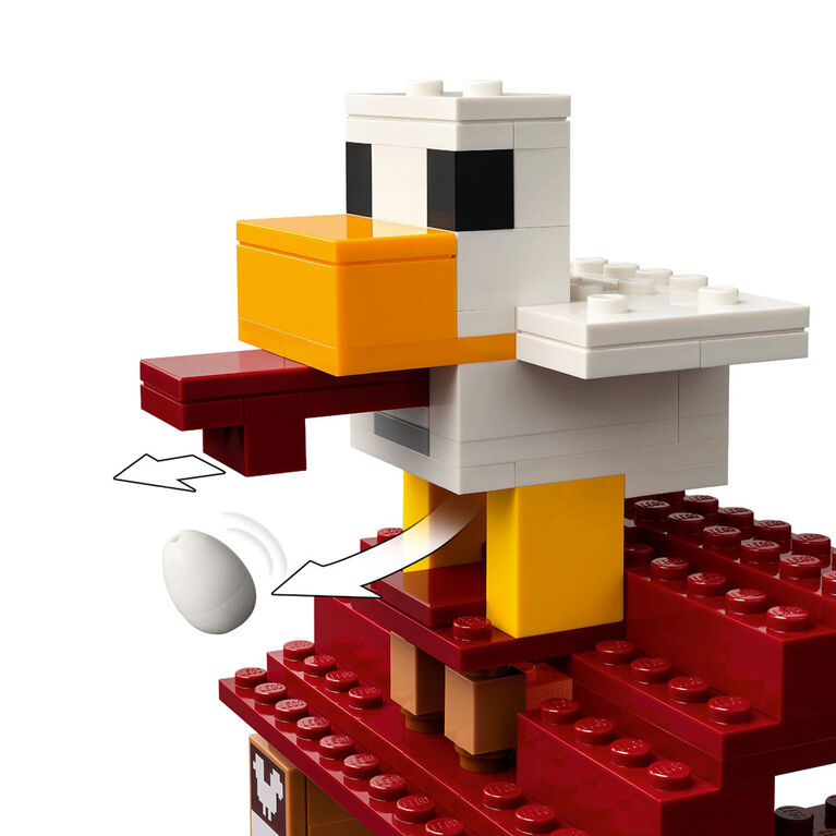 LEGO Minecraft The Ghast Balloon Village Attack Building Toy for Kids, Boys, & Girls Age 10+ - 21272