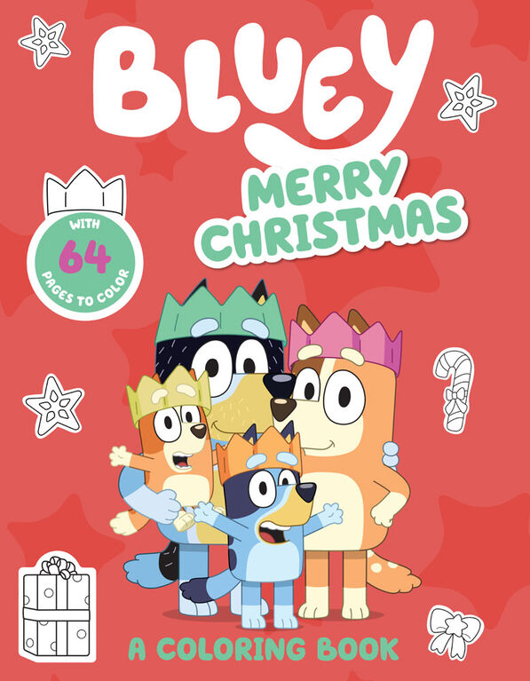 Bluey: Merry Christmas: A Coloring Book - Édition anglaise