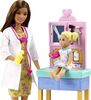 Barbie Pediatrician Playset, Brunette Doll (12-in/30.40-cm)