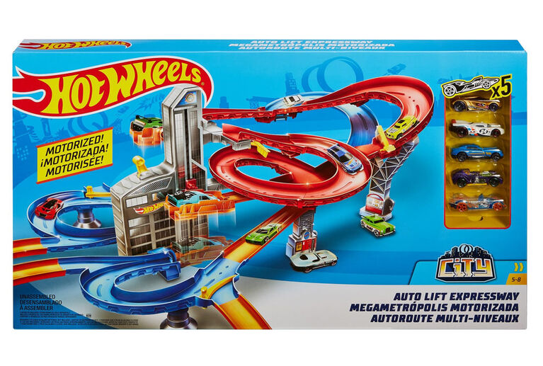 Hot Wheels Auto Lift Expressway Playset - R Exclusive