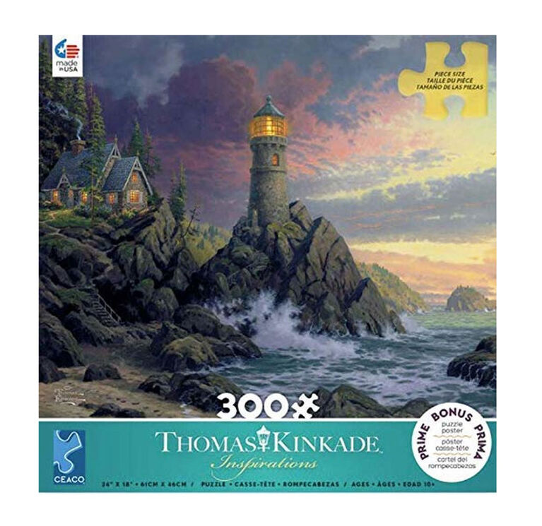 Ceaco Thomas Kinkade Inspirational 300-Piece Puzzle Rock Salvation Ceaco Thomas Kinkade Inspirational 300-Piece Puzzle Rock Salvation