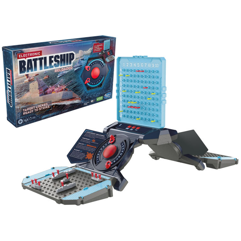 Electronic Battleship Board Game for Kids, 1-2 Players, Strategy Naval Combat Game - English Edition