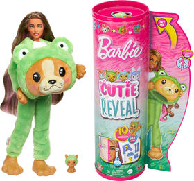 Barbie-Cutie Reveal-Poup&eacute;e sur le th&egrave;me des costumes, chiot grenouille
