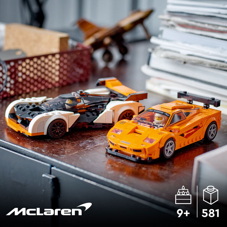 LEGO Speed Champions McLaren Solus GT et McLaren F1 LM 76918 Ensemble de jeu de construction (581 pièces)