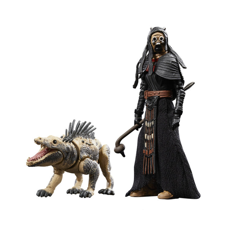 Star Wars The Vintage Collection Tusken Warrior and Massiff, Star Wars: The Book of Boba Fett 3.75 Inch Action Figures 2-Pack - R Exclusive