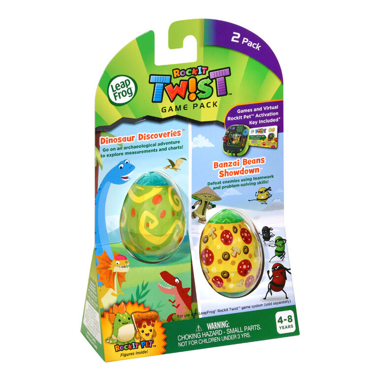 LeapFrog RockIt Twist 2 Pack: Dinosaur Discoveries and Banzai Beans Showdown - English Edition