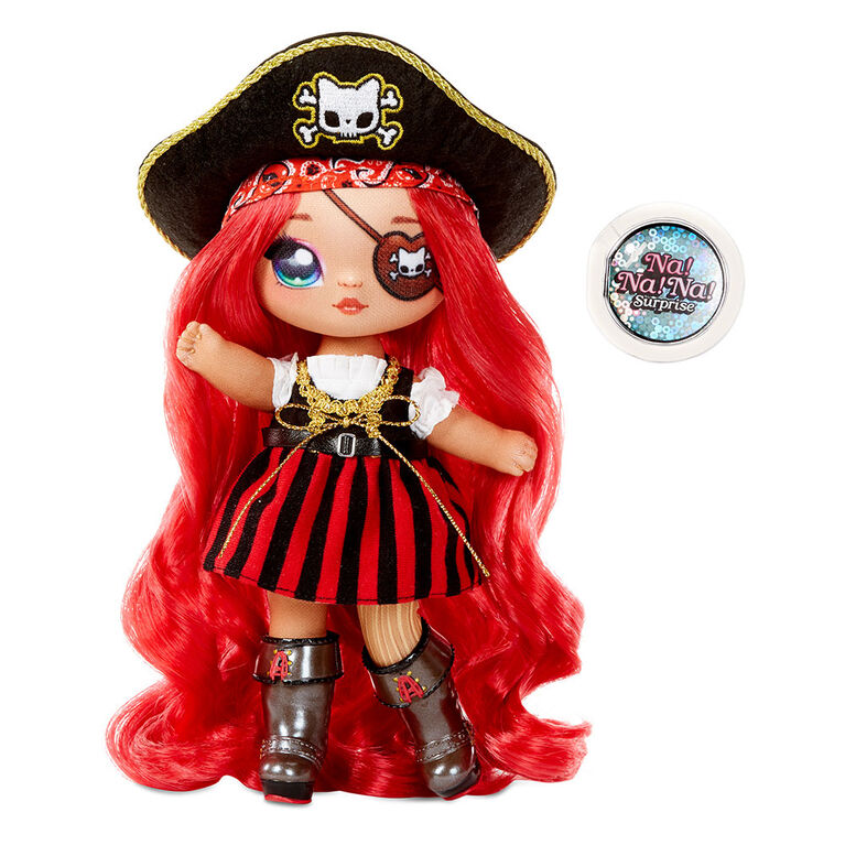 Na! Na! Na! Surprise 2-in-1 Fashion Doll and Sparkly Sequined Purse Sparkle Series - Becky Buckaneer, 7.5" Pirate Doll