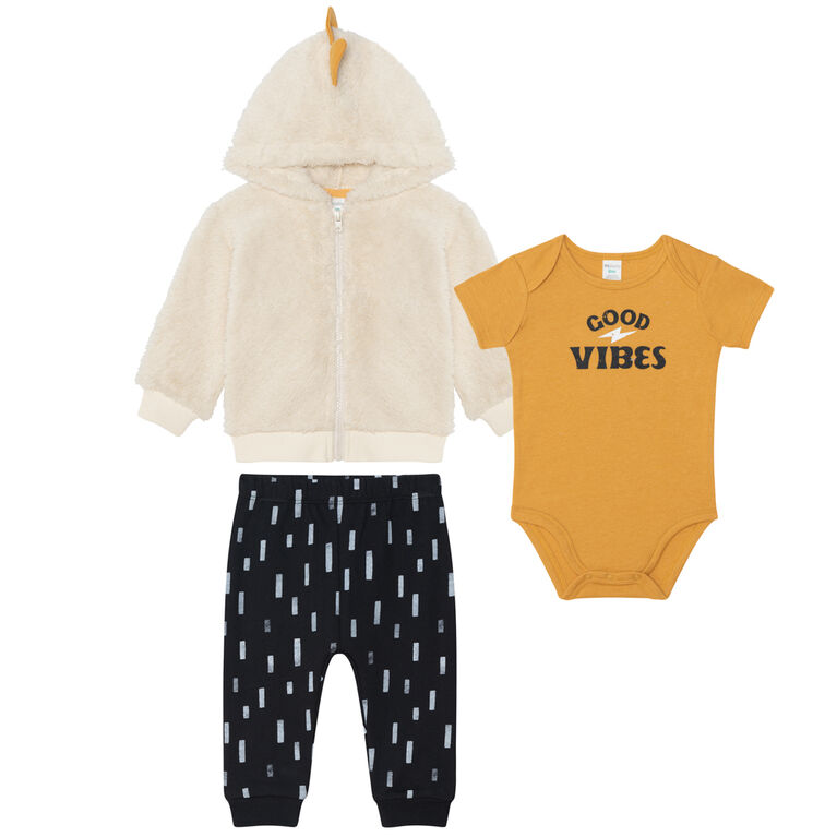 PL Baby  3 piece    hoodie set Good Vibe 24M