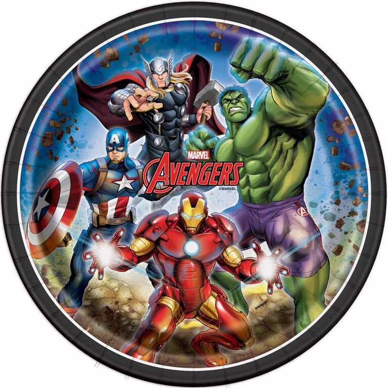 Avenger Assiettes 9po, 8un