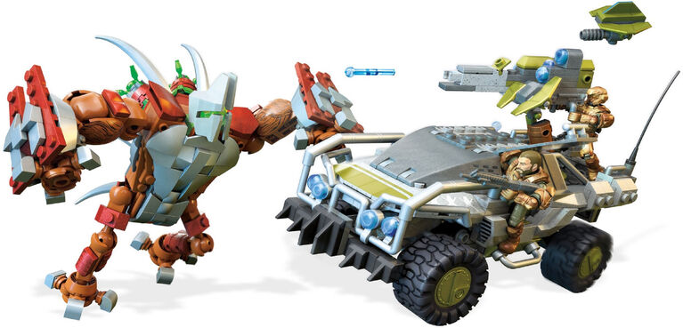 Mega Construx Halo Forgehog vs Banished Goliath Set