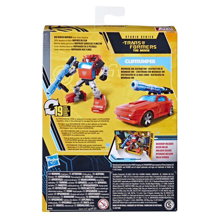 Transformers Toys Buzzworthy Bumblebee Studio Series Deluxe 86-13BB Cliffjumper The Transformers: The Movie Action Figure