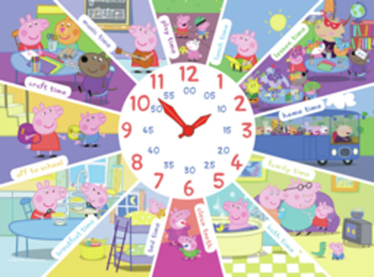 Ravensburger Peppa Pig - Tell the Time Clock Puzzle, 60 piece Jigsaw Puzzle - English Edition