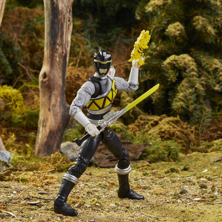 Power Rangers Lightning Collection 6-Inch Dino Charge Black Ranger Premium Collectible - R Exclusive