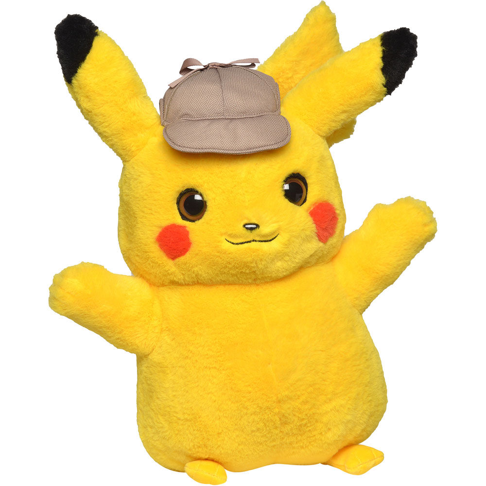 detective pikachu talking plush