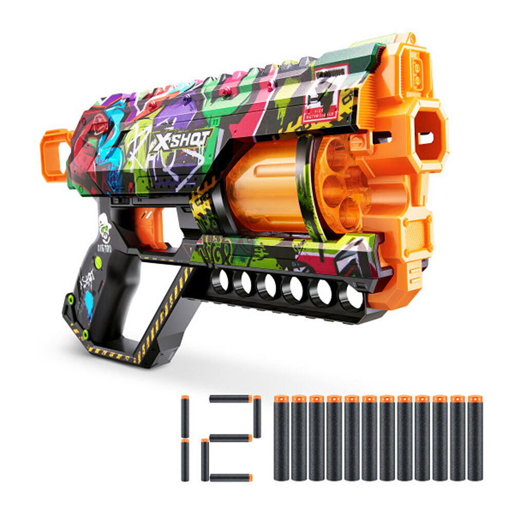 X-Shot Skins Griefer Blaster - Graffiti (12 Darts) by ZURU | Toys
