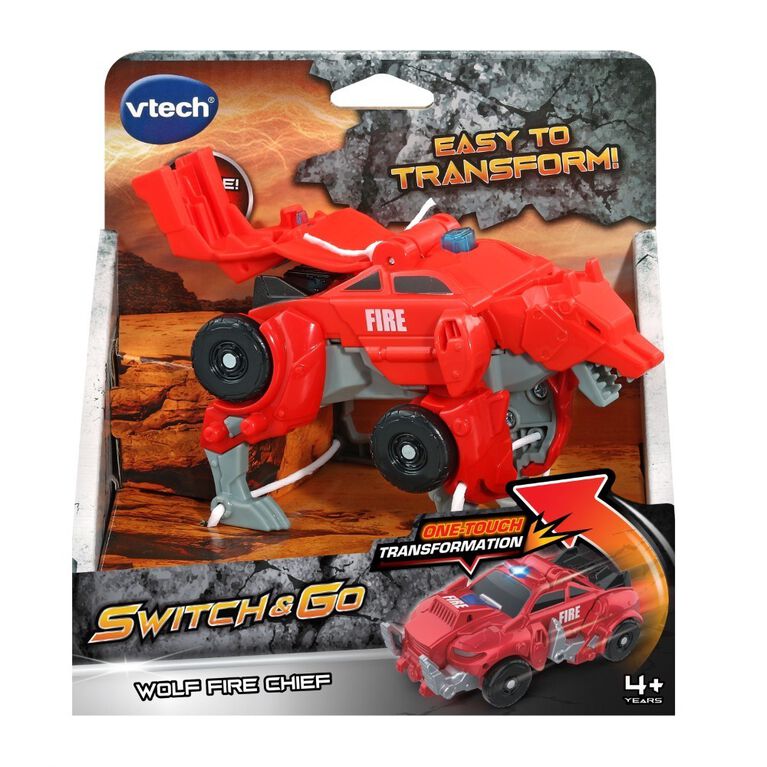 VTech Switch and Go Wolf Fire Chief - English Edition