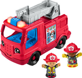 Fisher-Price  Little People  Camion de pompiers, musical, multilingue