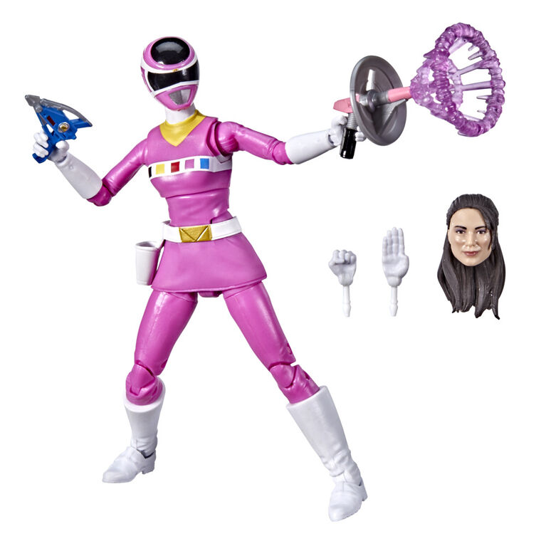 Power Rangers Lightning Collection, In Space Ranger rose, figurine articul&eacute;e premium de 15 cm de collection