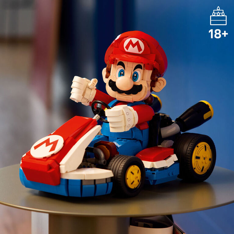 LEGO Super Mario : Mario Kart : Mario et Kart Standard, Cadeau sur le Thème des Jeux Vidéo à Collectionner pour Amateurs Adultes 72037