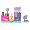 Barbie Mini BarbieLand Collectible Supermarket Playset with 1.5-inch Barbie Doll, Interactive Play Areas for Storytelling Fun