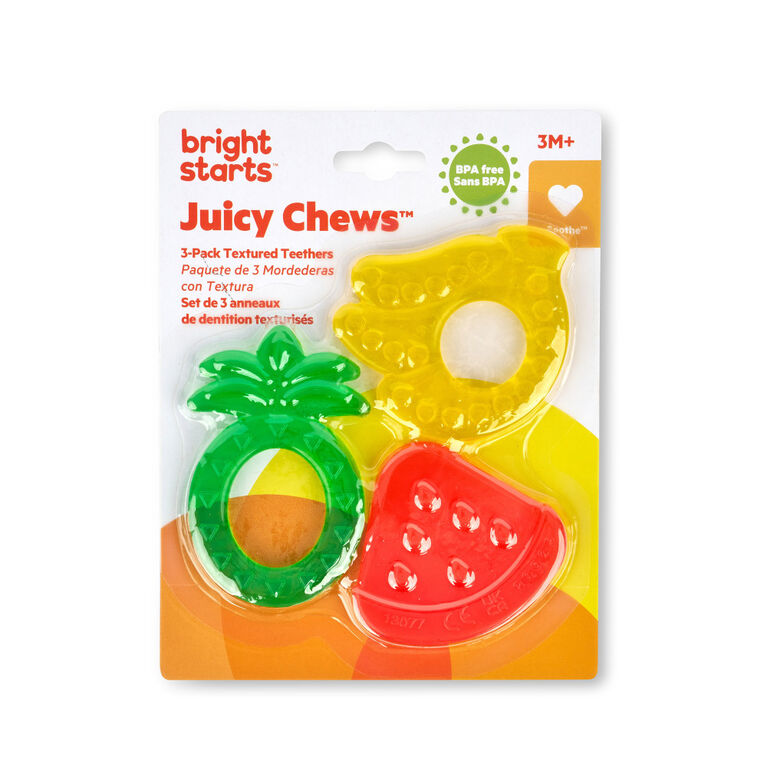 Paquete de 3 Mordederas con Textura Juicy Chews