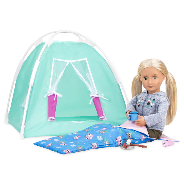 Happy Camper Set, Our Generation, Ensemble d'accessoires de camping pour poupées de 18 po