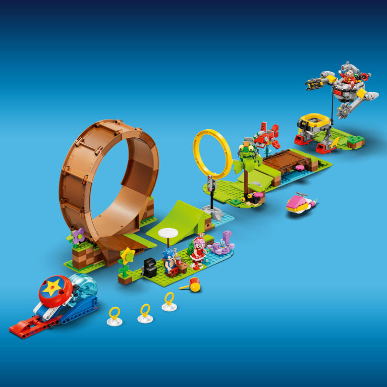 LEGO Sonic the Hedgehog Défi de la boucle de Green Hill Zone de Sonic (802 pièces)