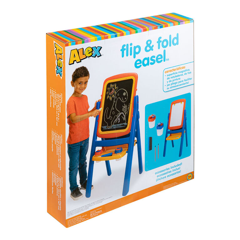 ALEX - Flip and Fold Easel- Red/Blue