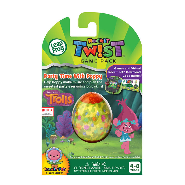 LeapFrog RockIt Twist Game Pack Trolls Party Time With Poppy - English Edition
