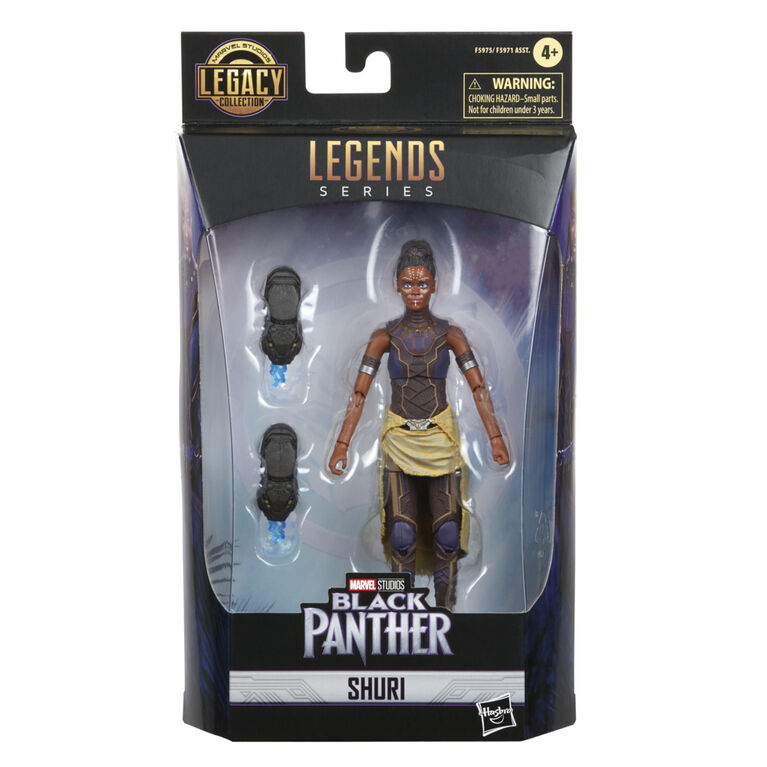 Marvel Legends Series Black Panther Legacy Collection, figurine de collection Shuri de 15 cm et 2 accessoires