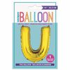 14" Gold Letter Balloons - U