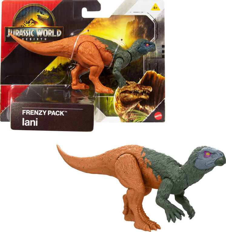 Coffret figurine de dinosaure Iani Meute Enragée de JurassicWorld: Renaissance, jouet original, jeu numérique