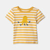 RISE Little Earthling Short Sleeve Tee Yellow Stripe Octopus