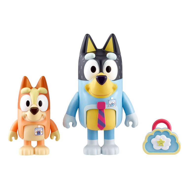 Bluey S5 Figure 2Pack - Papa Au Travail and Bingo