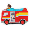 Disney Junior Firebuds, Bo and Flash Fire Truck Toy Vehicle with Pull Back Feature and Wheelie Action