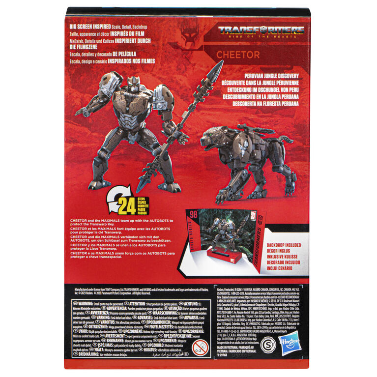 Transformers Studio Series Voyager 98 Transformers: Rise of the Beasts Cheetor 6.5" Action Figure