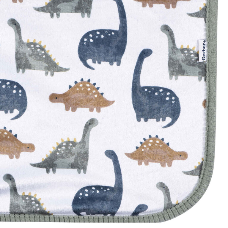 Gerber Childrenswear - 2ply Plush Blanket - Dino Time