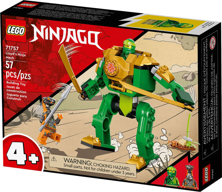 LEGO NINJAGO Le robot ninja de Lloyd 71757 Ensemble de construction (57 pièces)