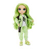 Rainbow High Jade Hunter : poupée-mannequin verte avec 2 tenues