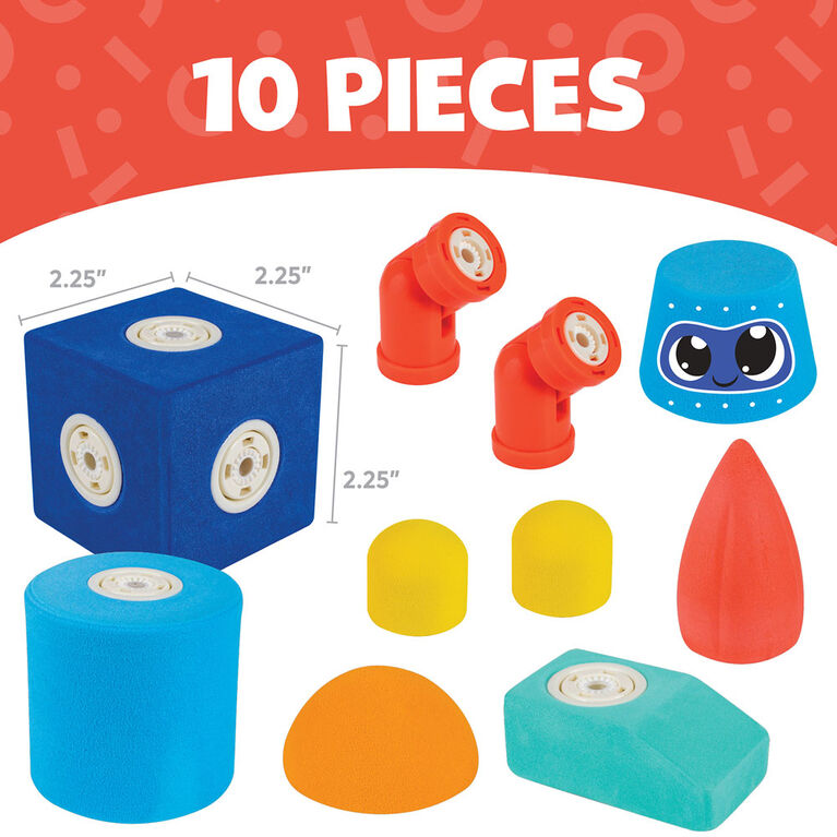Blockaroo Magnetic Foam Blocks - Robot - English Edition
