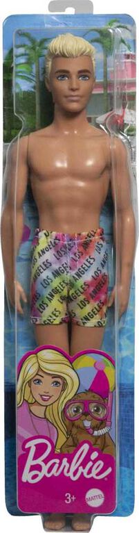 Poupée Barbie Ken portant un maillot de bain