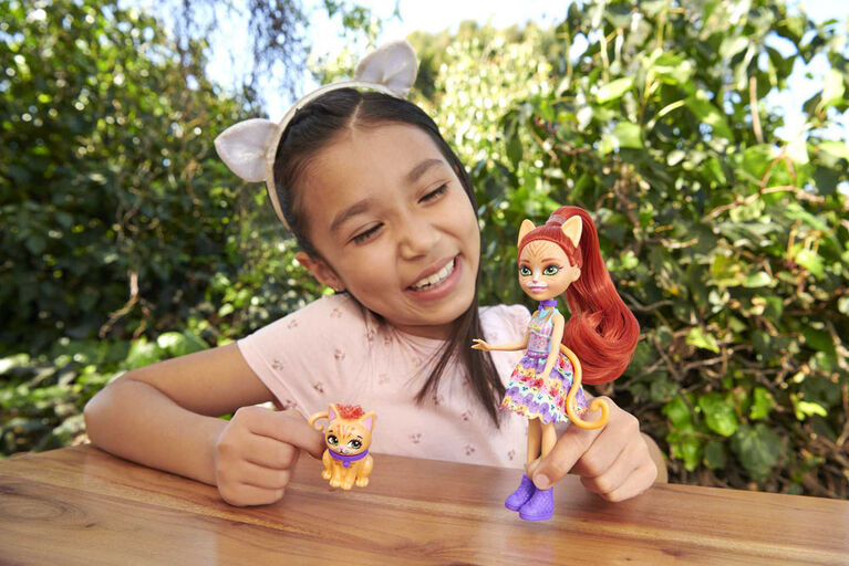 Enchantimals City Tails Tarla Tabby and Cuddler Dolls - R Exclusive