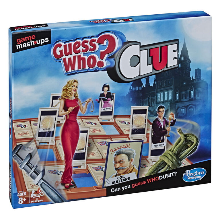 Guess Who? et Clue, deux grands jeux réunis - Édition anglaise - Notre exclusivité