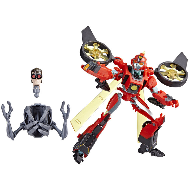 Transformers EarthSpark, figurine Terran Twitch classe Deluxe de 12,5 cm, jouet robot